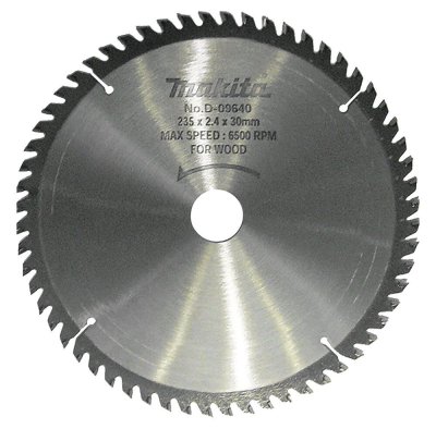 Imagen Disco sierra circular , Standard T.C.T, 235 x 30 mm, 60 D D-09640 Makita