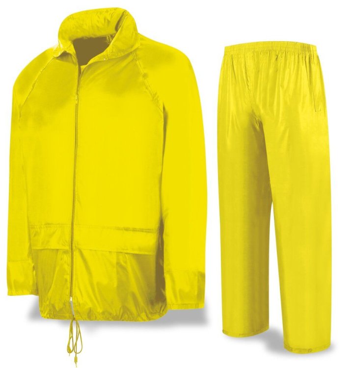 Traje de agua tipo INGENIERO Poliéster/PVC amarillo 188-TAIY