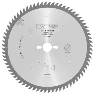 Imagen Disco Sierra circular 250x3.2x30 Z:60 atb 15° silenciosa 285.060.10M CMT