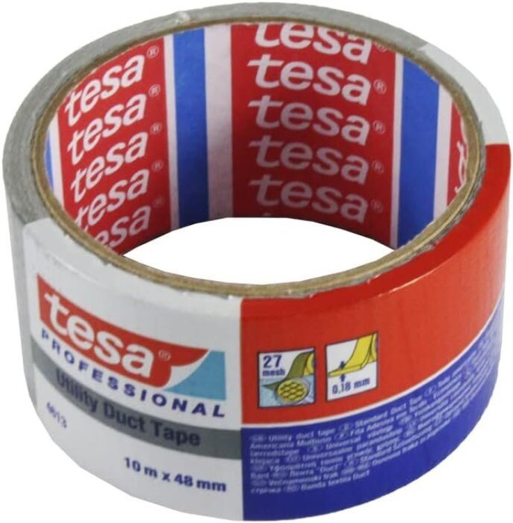 Cinta Americana Gris 04613 Utlity Duct Tape 10mx48mm Tesa
