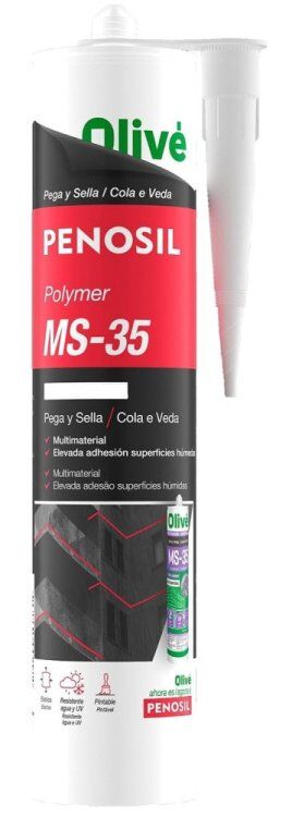 Polymer MS-35 Pega y Sella Elástico Multimaterial Gris 300ml Penosil
