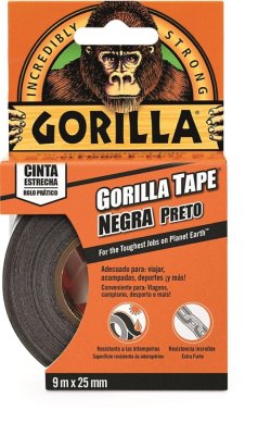 Imagen Cinta americana 9Mx25mm Negra (115830) Gorilla