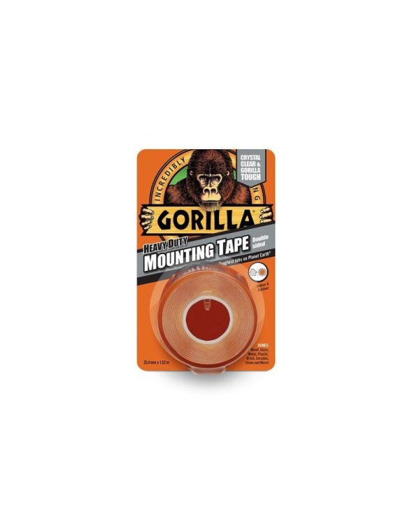 Cinta doble cara 1.5Mx25mm Transparente (3044100) Gorilla