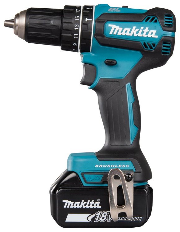 Taladro percutor Makita 18V 3AH LXT BL 50Nm DHP485RFJ