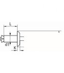 Remache flor ALU/AC 0113000 4,8mm Bralo