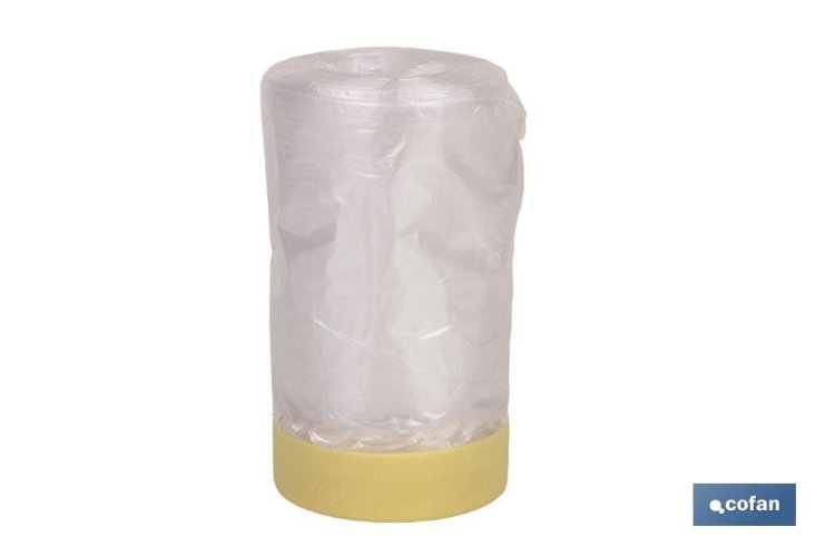 Rollo Cinta Crepe Plástico 80º 120cmx22.5m (10391033) Cofan